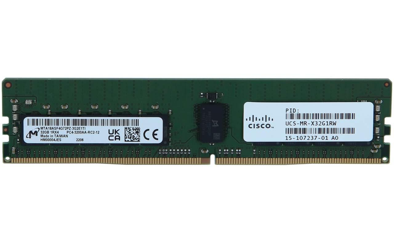 Cisco UCSX-MR-X32G1RW UCS - DDR4 - module - 32 GB - DIMM 288-pin - 3200 MHz / PC4-25600 - registered