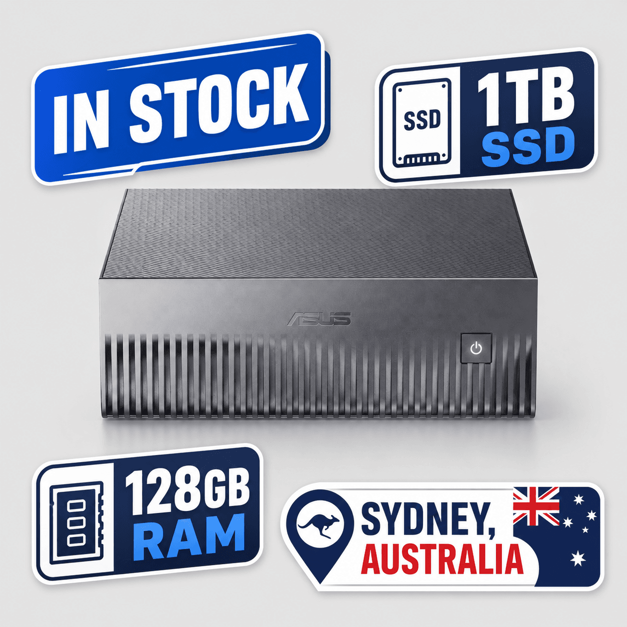 ASUS GX10-GG0013BN Ascent GX10 AI Supercomputer, NVIDIA Blackwell GPU, 128 GB LPDDR5x Coherent
