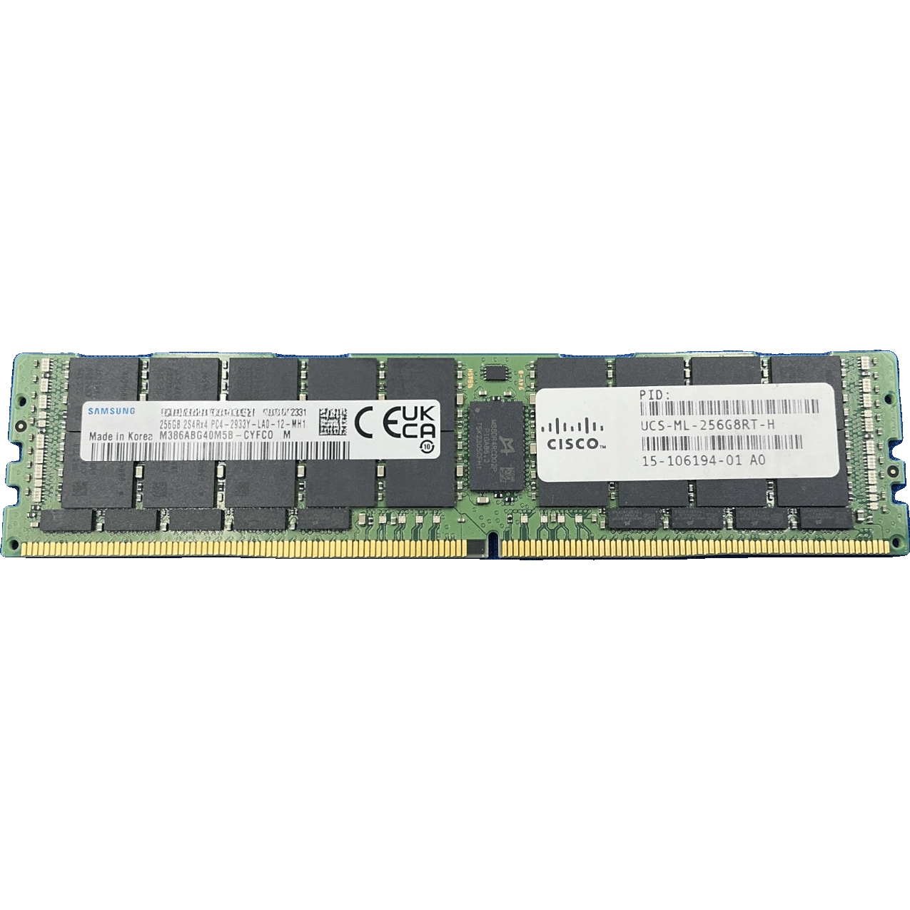 Cisco UCS-ML-256G8RT-H UCS - DDR4 - module - 256 GB - LRDIMM 288-pin - 2933 MHz / PC4-23400 - LRDIMM