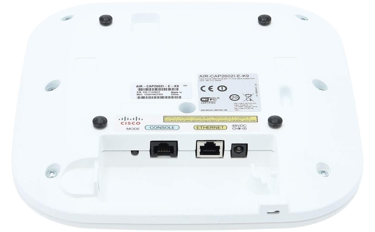 Cisco AIR-CAP2602I-E-K9 802.11n CAP w/CleanAir; 3x4:3SS; Mod; Int Ant; E Reg Domain