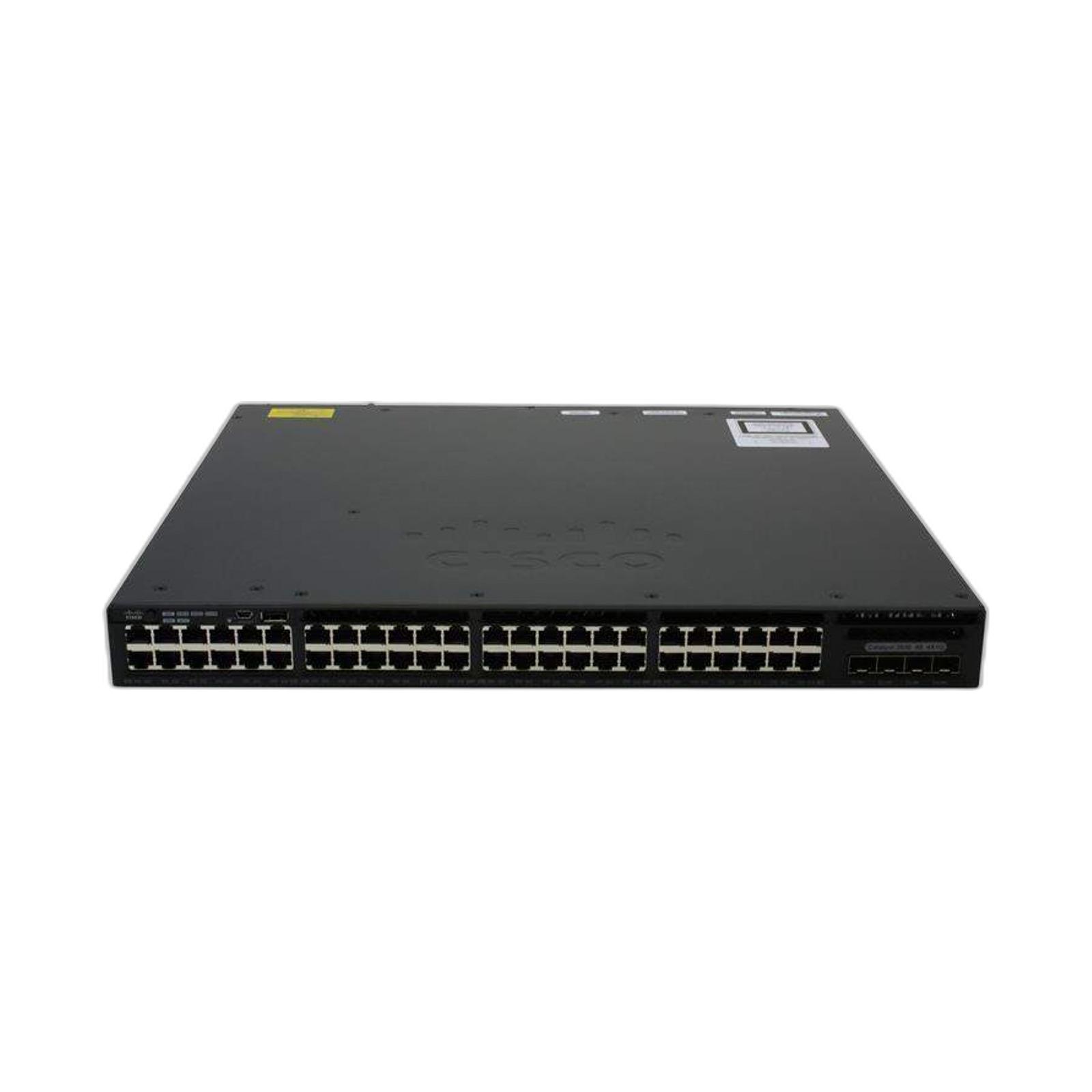 Cisco WS-C3650-48PD-E Catalyst 3650 48 Port PoE 2x10G Uplink IP Services