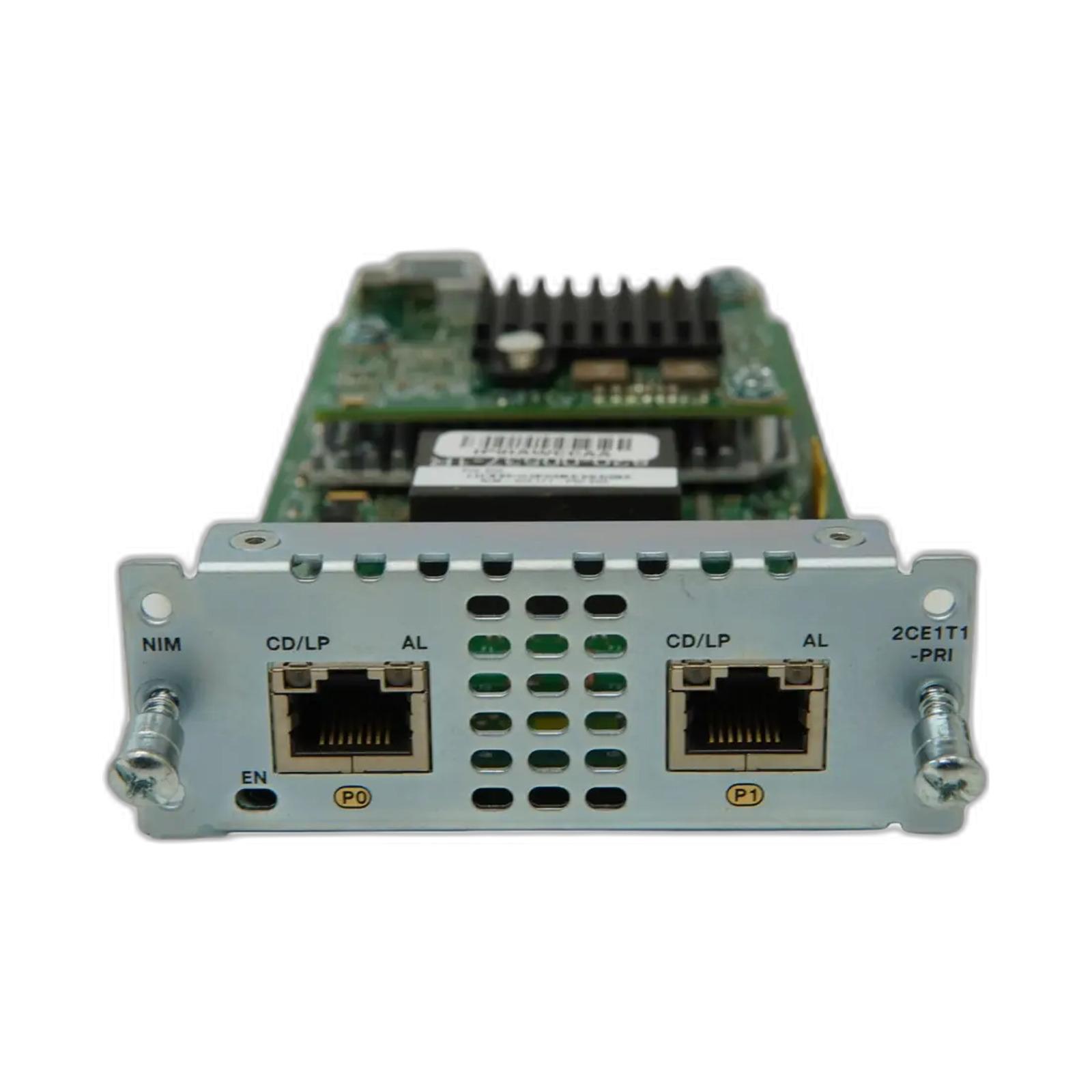 Cisco NIM-2CE1T1-PRI 2 port Multiflex Trunk Voice/Channelized Data T1/E1 Module