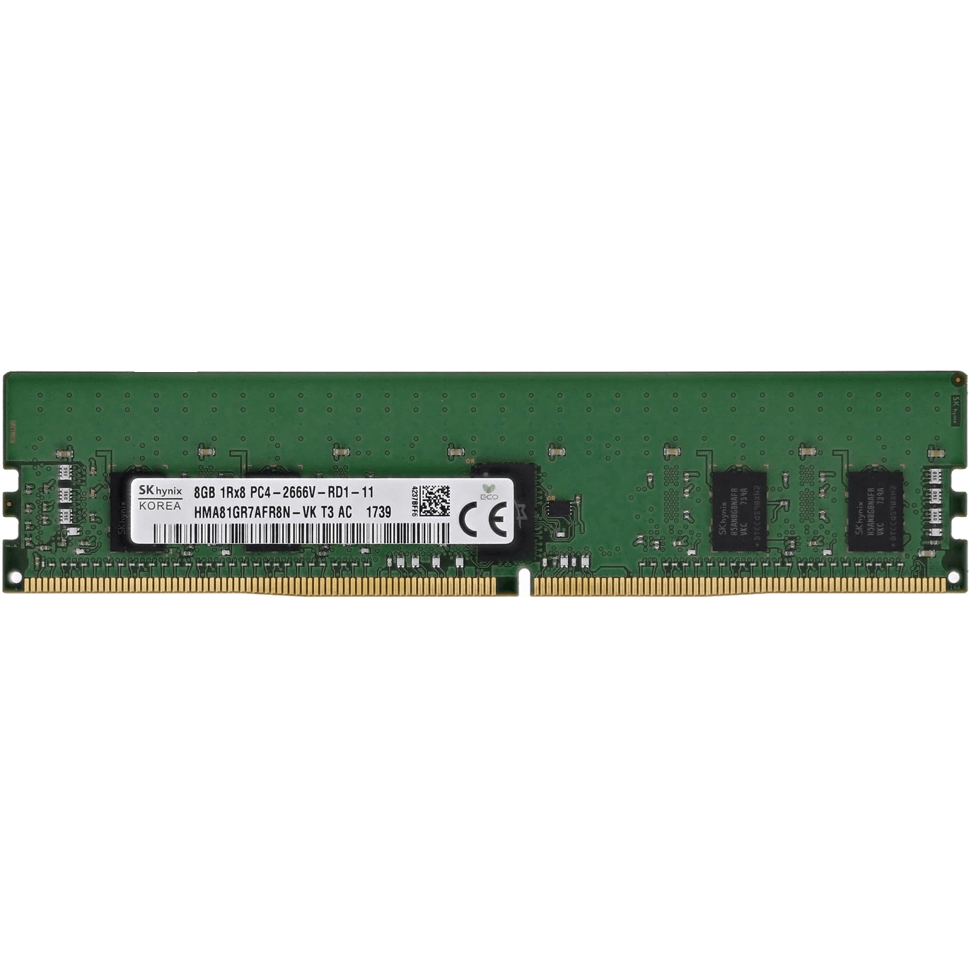 Hynix HMA81GR7AFR8N-VK 8GB 2Rx8 2666 RDIMM